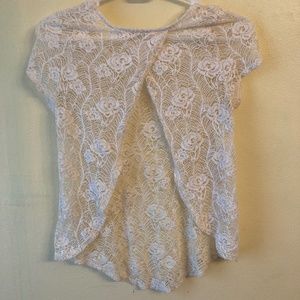 Delia's Lace Open-back Women's Top with No size tag